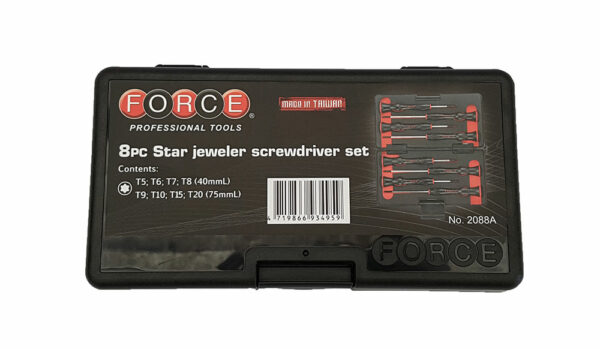 FORCE 2088A Schroevendraaierset kleine maten torx 8 delig-13414