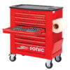 SONIC 733815 Gereedschapswagen S10 gevuld (339 delig) Rood-0