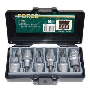 FORCE 4062 1/2" Doppenset Torx 6 delig-0