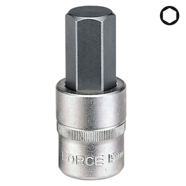 FORCE Bit doppen 1/2" (Inbus 55mmL) SAE - diverse maten-0